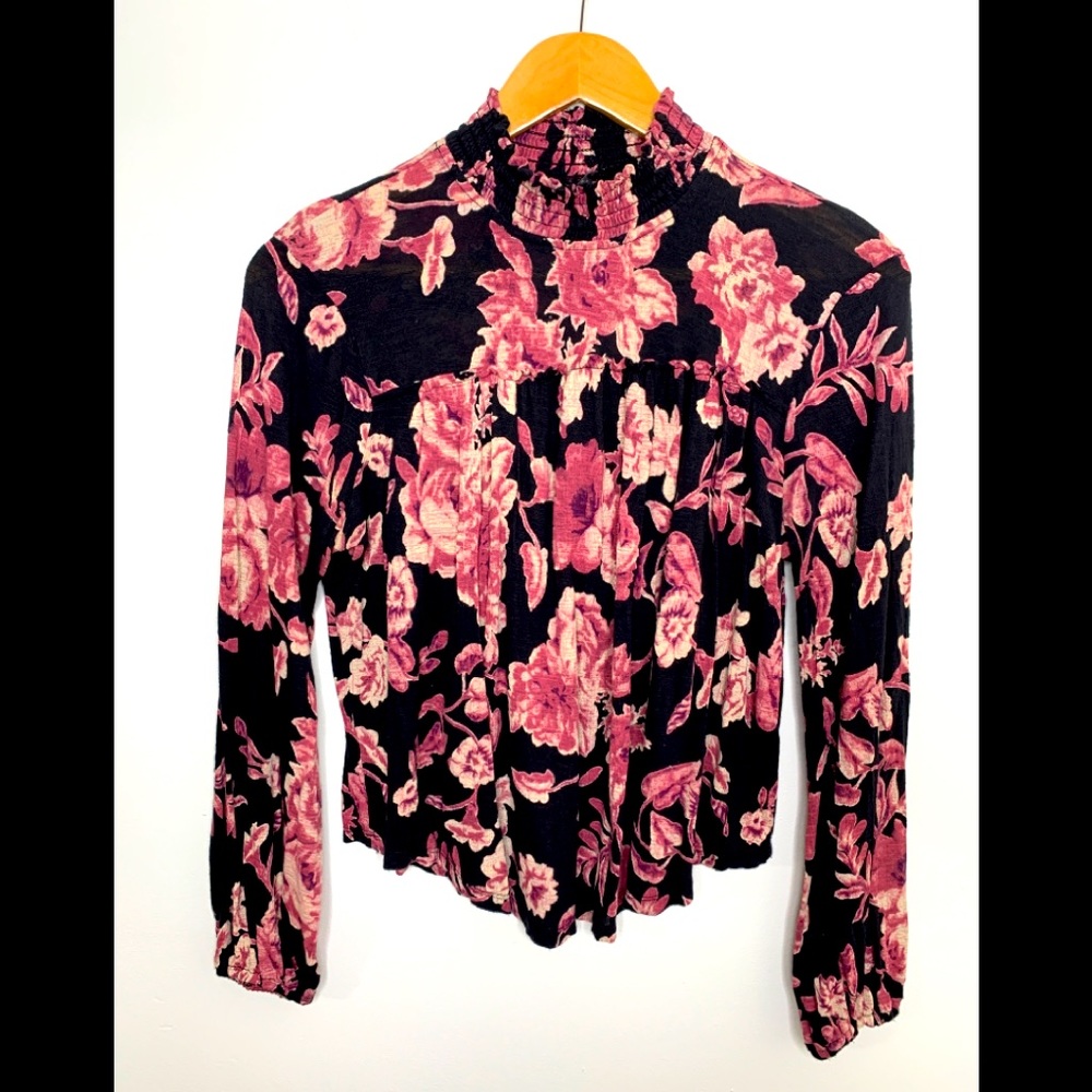 Lucky Brand Vintage Y2K Small Floral Peasant Romantic Fairy Goth Dark Romance